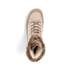 Rieker DameStøvler Med Ledning Vanilje Beige