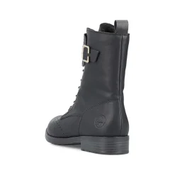 Rieker DameStøvler Med Ledning Asfalt Sort