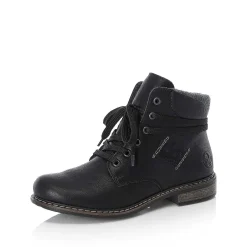 Rieker DameStøvler Med Ledning Asfalt Sort