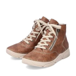 Rieker DameStøvler Med Ledning Kastanjebrune