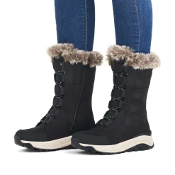 Rieker DameStøvler Med Ledning Night Black