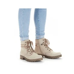 Rieker DameStøvler Med Ledning Lys Beige