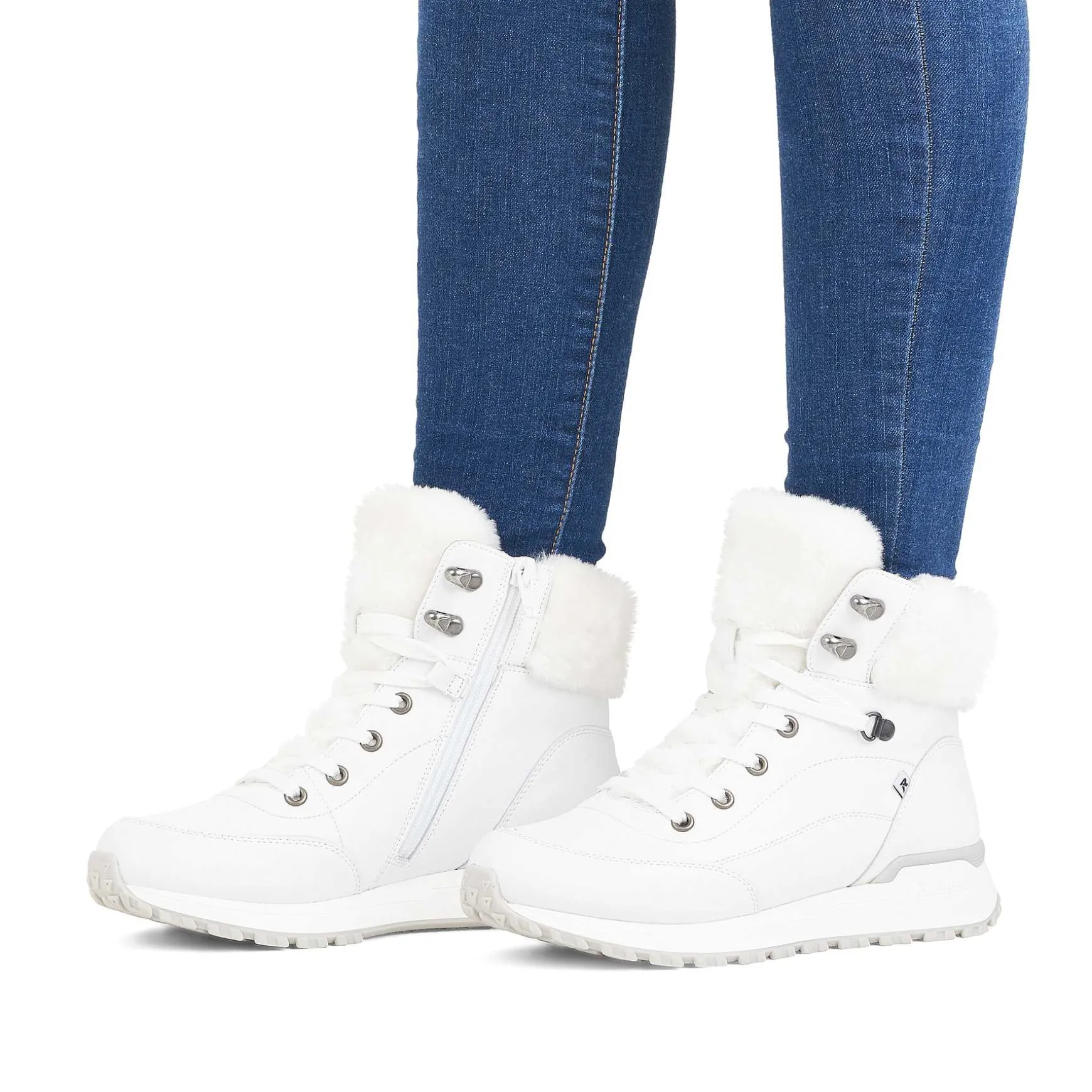 Rieker DameStøvler Med Ledning Crystal White