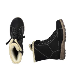 Rieker DameStøvler Med Ledning Dyb Sorte