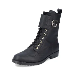 Rieker DameStøvler Med Ledning Asfalt Sort