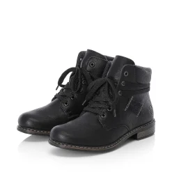 Rieker DameStøvler Med Ledning Asfalt Sort