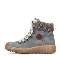 Rieker DameStøvler Med Ledning Bla Gra