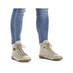 Rieker DameStøvler Med Ledning Cremebeige