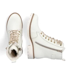 Rieker DameStøvler Med Ledning I Ren Hvid