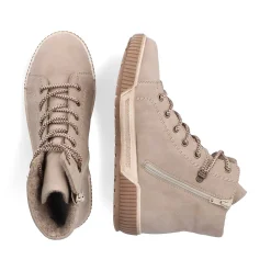 Rieker DameStøvler Med Ledning Cremebeige