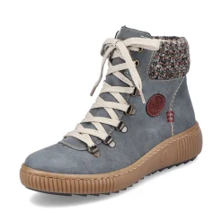 Rieker DameStøvler Med Ledning Bla Gra