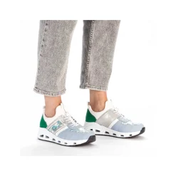 Rieker Dametofler Baby Bla-Creme Hvid