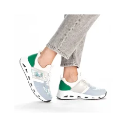 Rieker Dametofler Baby Bla-Creme Hvid