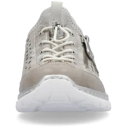 Rieker Dametofler Beige Metallic