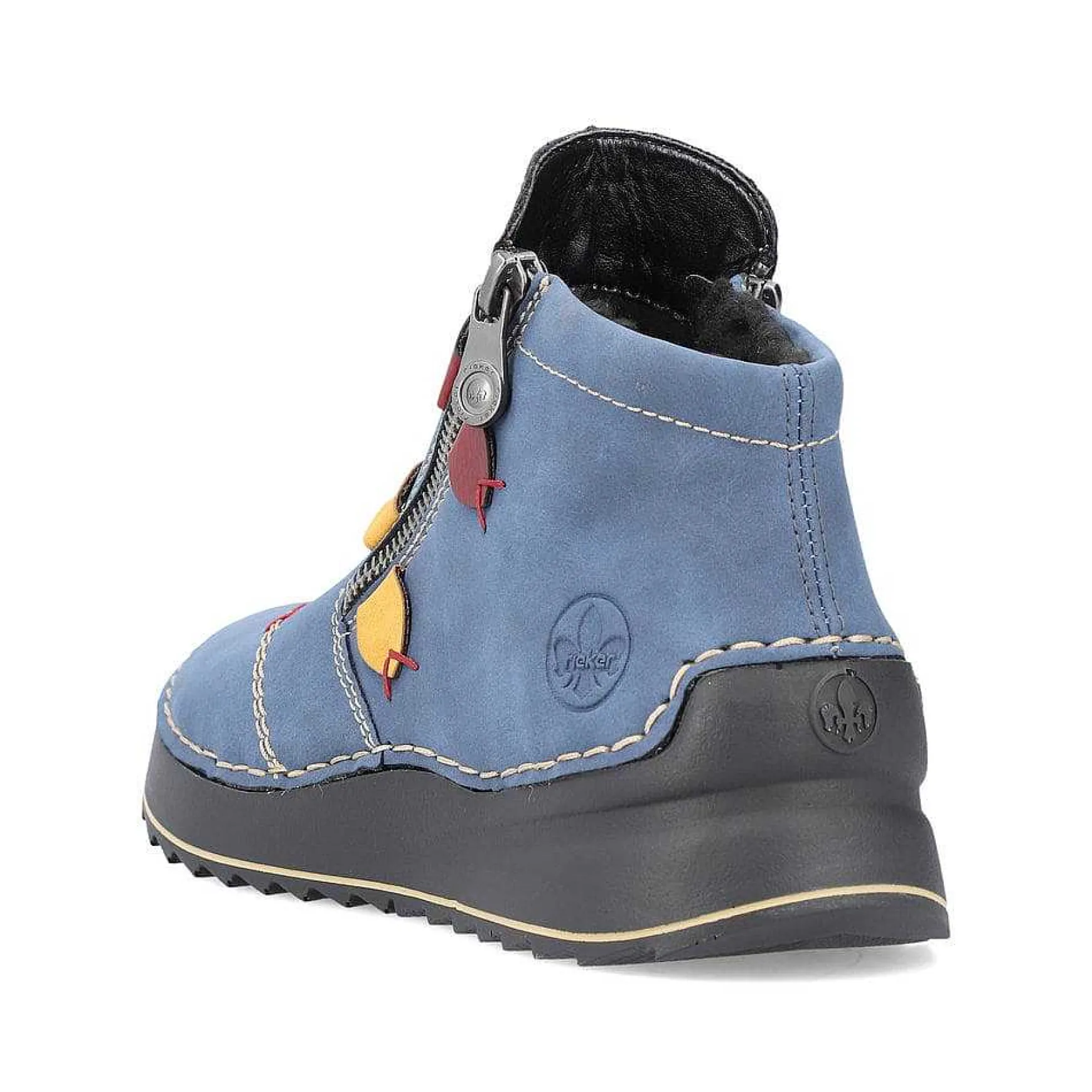 Rieker Dametofler Bla Gra