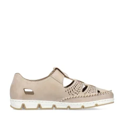 Rieker Dametofler Brun-Beige