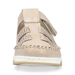 Rieker Dametofler Brun-Beige