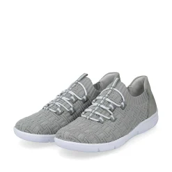 Rieker Dametofler Gron Gra