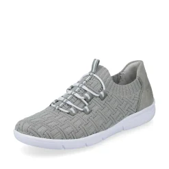 Rieker Dametofler Gron Gra