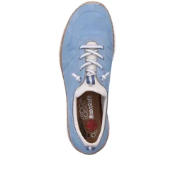 Rieker Dametofler Himmelbla