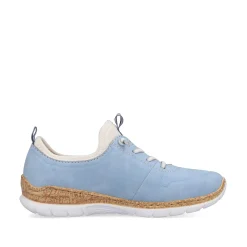 Rieker Dametofler Himmelbla