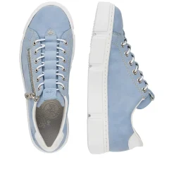 Rieker Dametofler Himmelbla