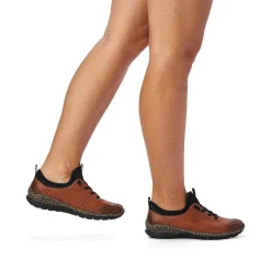Rieker Dametofler Kastanjebrune