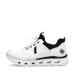 Rieker Dametofler Krystal Hvid