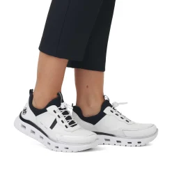 Rieker Dametofler Krystal Hvid