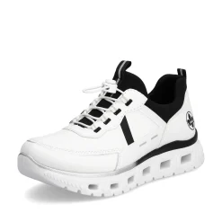 Rieker Dametofler Krystal Hvid