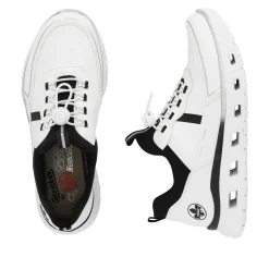 Rieker Dametofler Krystal Hvid