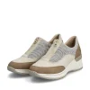 Rieker Dametofler Lys Beige