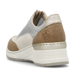 Rieker Dametofler Lys Beige