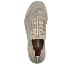 Rieker Dametofler Lys Beige