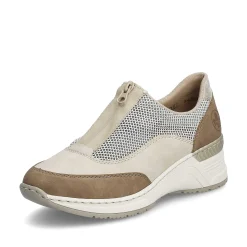Rieker Dametofler Lys Beige