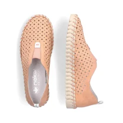 Rieker Dametofler Lyse Orange