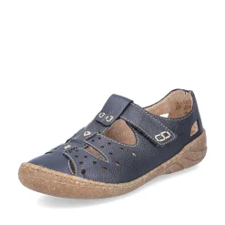 Rieker Dametofler Marinebla