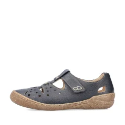 Rieker Dametofler Marinebla