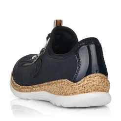 Rieker Dametofler Marinebla