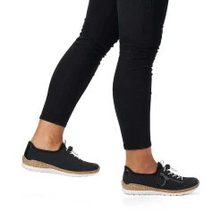 Rieker Dametofler Marinebla