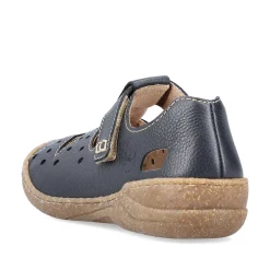 Rieker Dametofler Marinebla