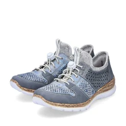 Rieker Dametofler Metallic Bla