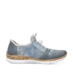 Rieker Dametofler Metallic Bla