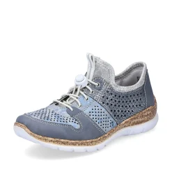 Rieker Dametofler Metallic Bla