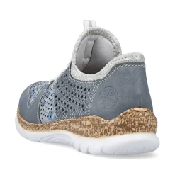 Rieker Dametofler Metallic Bla