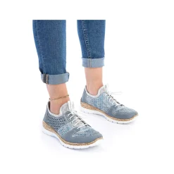 Rieker Dametofler Metallic Bla