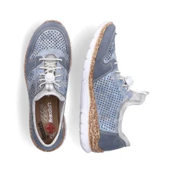 Rieker Dametofler Metallic Bla