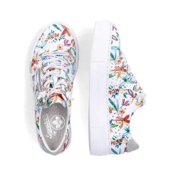 Rieker Dametofler Multi-Ren Hvid