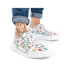 Rieker Dametofler Multi-Ren Hvid