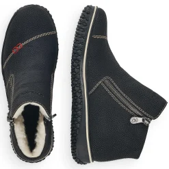 Rieker Dametofler Nat Sorte